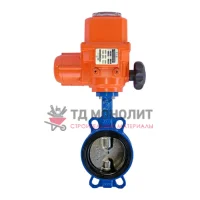 Затвор дисковый поворотный чугун VPI4448-B24EP Ду 250 Ру16 межфл с эл/приводом диск чугун манжета EPDM Tecofi VPI4448-B24EP0250