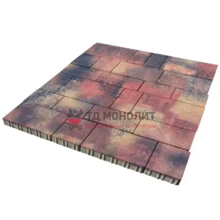 Тротуарная плитка Инсбрук Тироль, 60 мм, ColorMix Оригон, гладкая