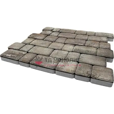 Тротуарная плитка Инсбрук Альт, 60 мм, ColorMix Берилл, гладкая