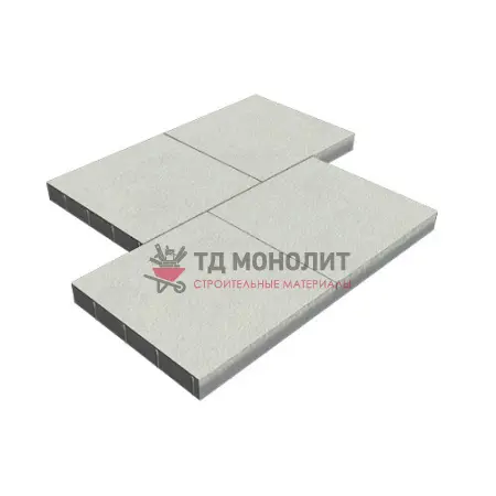 Тротуарная плитка Урбан Форс, 80 мм, белый, Native