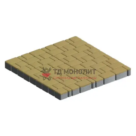 Тротуарная плитка Инсбрук Альт Нео, 60 мм, песочный, гладкая