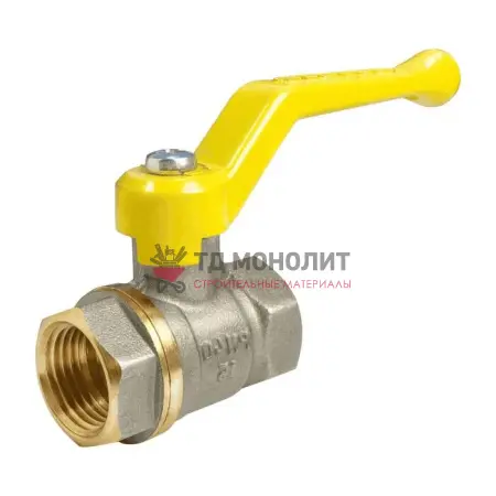 Кран шаровой латунь никель R951W Ду 32 Ру35 ВР полнопроходной бабочка Giacomini R951WX006