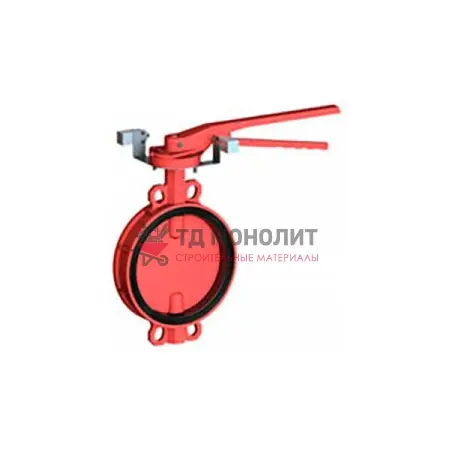 Затвор дисковый поворотный чугун VPI4448R2C-02EP Ду 300 Ру16 межфл с рукояткой диск чугун манжета EPDM с концевыми выключателями Tecofi VPI4448R2C-02EP0300
