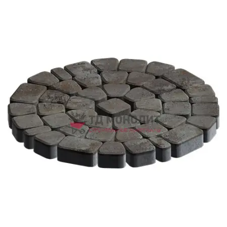 Тротуарная плитка Классико, 60 мм, ColorMix Берилл, гладкая