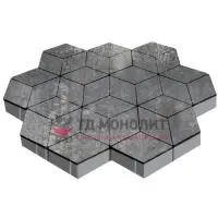 Тротуарная плитка Полярная звезда, 80 мм, ColorMix Актау, гладкая