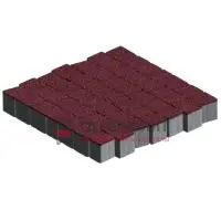 Тротуарная плитка Аттика, 60 мм, Винный, antico