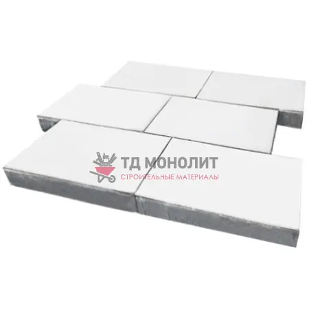 Тротуарная плитка Парк Плейс, 80 мм, белый