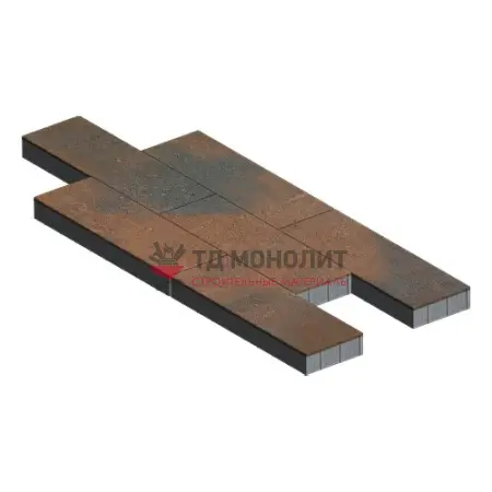 Тротуарная плитка Аликанте, 80 мм, ColorMix Штайнрус, гладкая