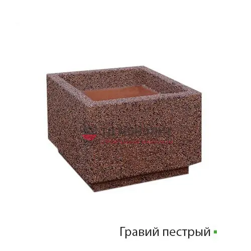 Вазон из бетона Blumen, гравий пестрый