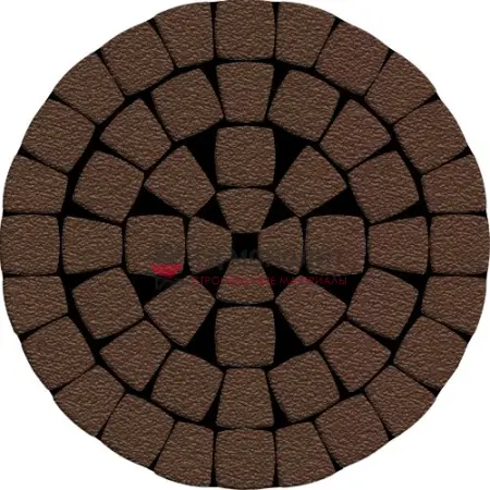 Тротуарная плитка Классико Нео, 60 мм, коричневый, native