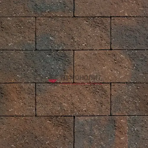 Стеновой камень облицовочный с колотой поверхностью, сolormix Штайнрус