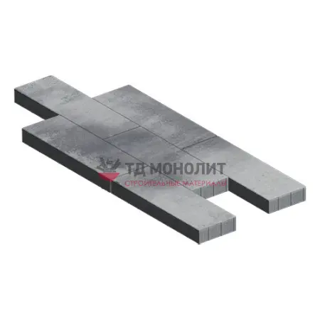 Тротуарная плитка Аликанте, 80 мм, ColorMix Монохром, гладкая