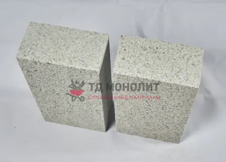 Термообработанная гранитная плита мощения 300х300х100